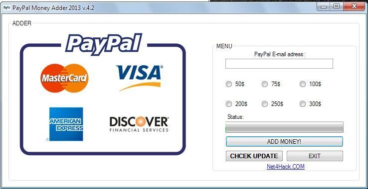Paypal Money Generator Free Download No Survey No Password